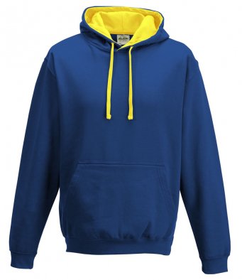 AWD varsity hoodie in royal/yellow