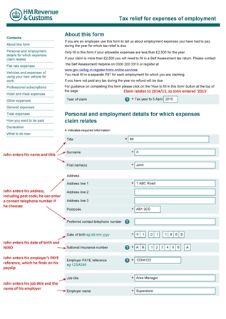 P87 tax refund form from HMRC