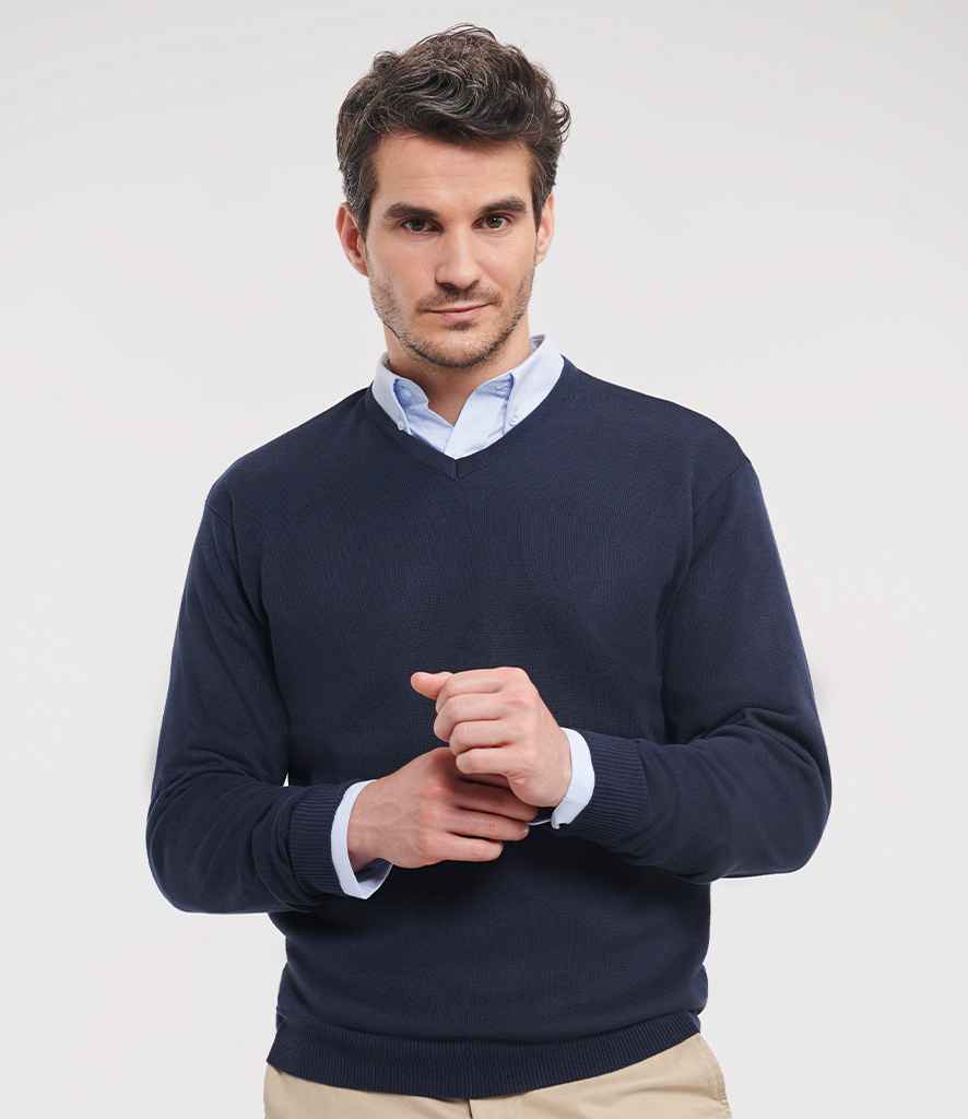 710M-Russell-mens-vneck-knitted-jumper