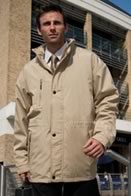 Beige personalised jacket on man